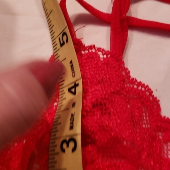 INTIMATO Amore Red Babydoll Teddy Set Satin Lace - Picture 16 of 16